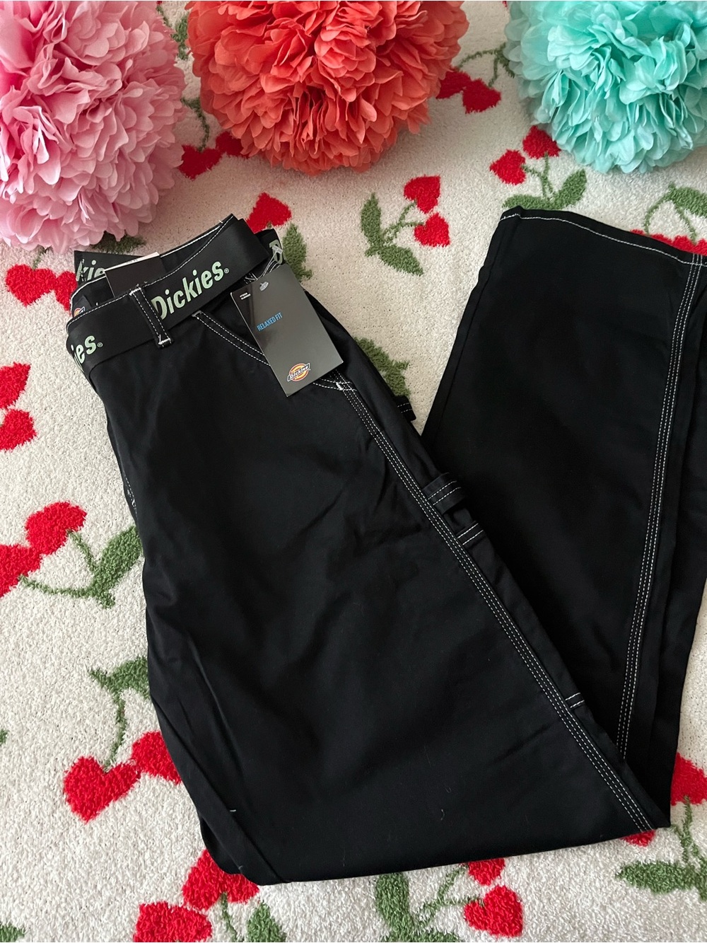 Dickies Women's Black Carpenter Jeans Size 28 Regular